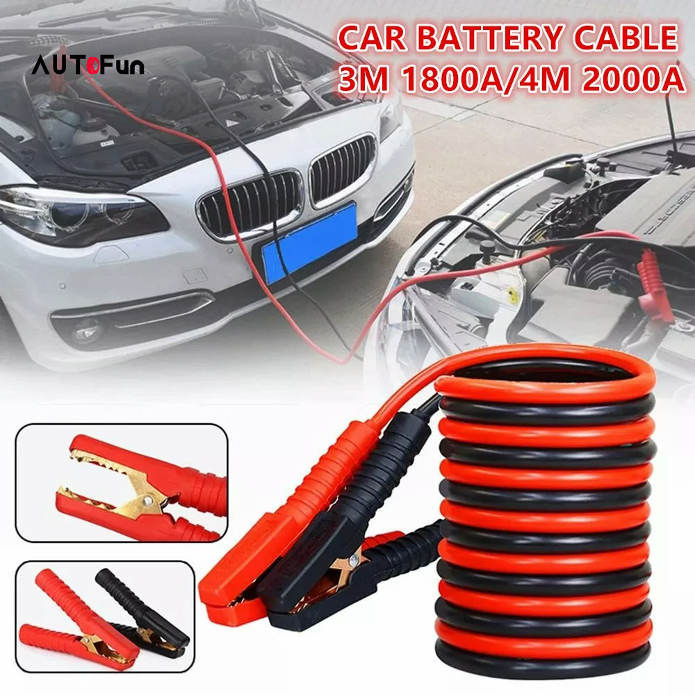 AUTOFun 3/4M Emergency Fire Line Copper Wire Universal Car Battery ...