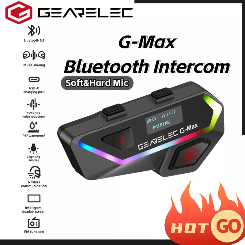 Gmax helmet bluetooth outlet kit