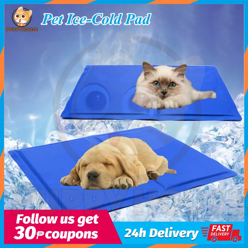 Dog Pet Cooling Pad Pressure Activated Gel Cooling Silk Mat For Dogs