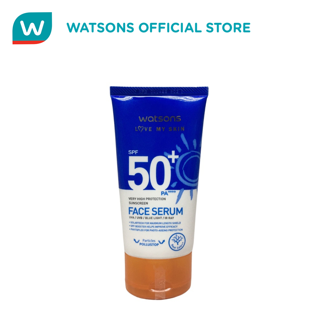 WATSONS Very High Protection Sunscreen Face Serum SPF50+ 50ml Shopee