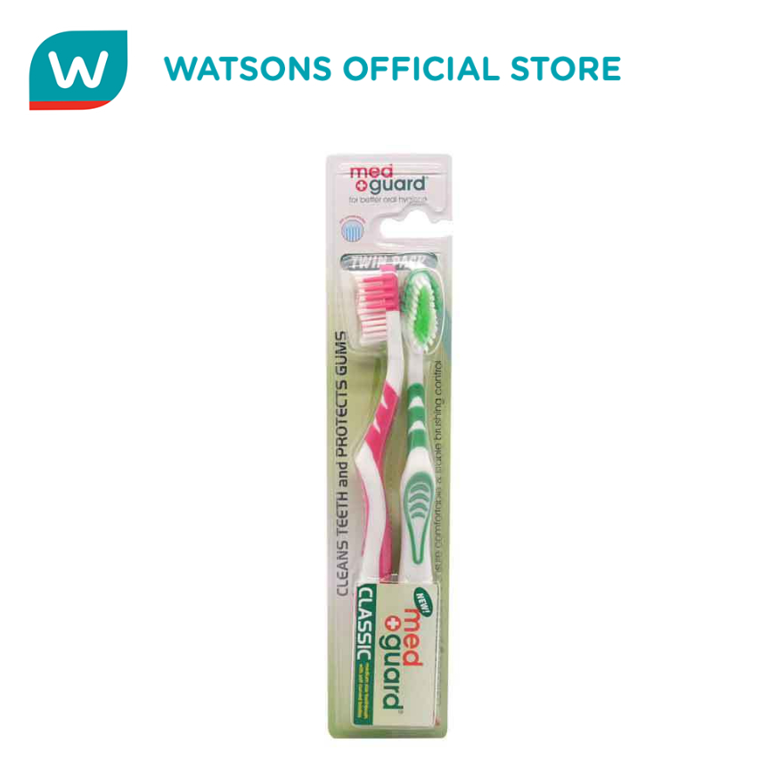 MED GUARD Classic Toothbrush Twin Pack Shopee Philippines