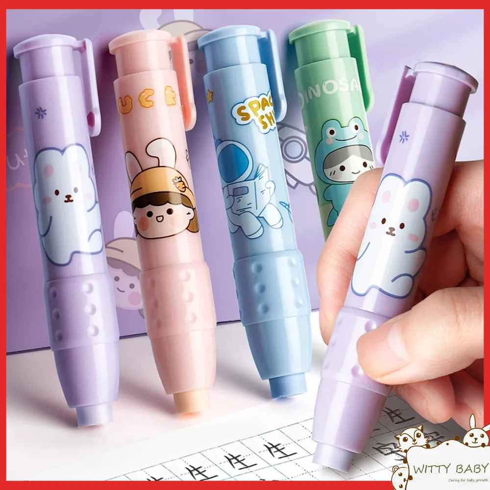 【COD】 Eraser For kids Press The Eraser Little Scrap Cartoon Cute Eraser ...