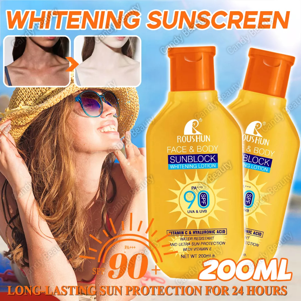 SPF90 PA+++ Body Lotion Whitening Sunscreen Lotion with Vitamin E Anti