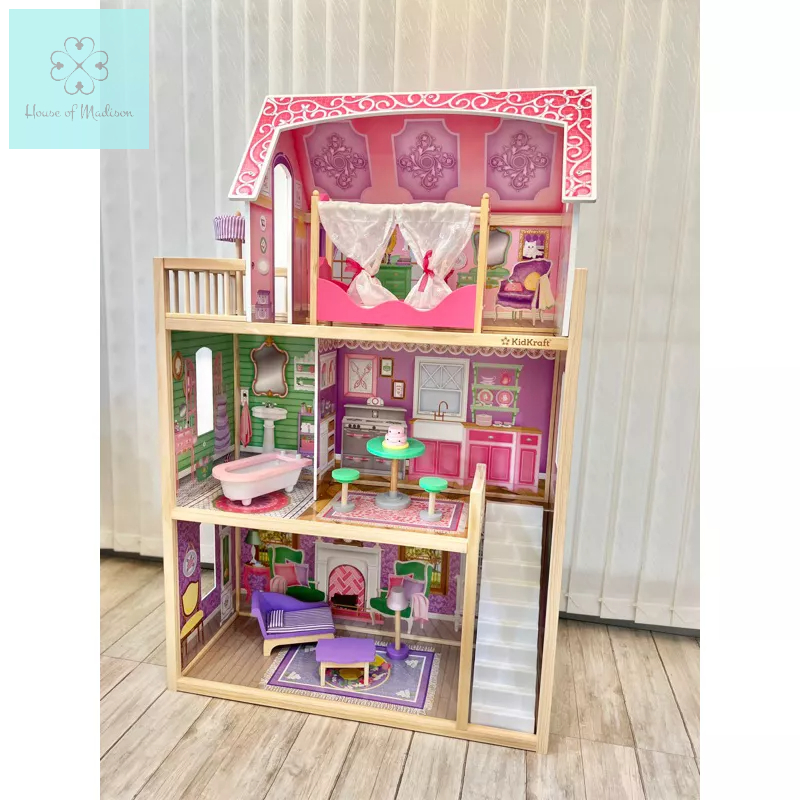 Wooden dollhouse Original Kidkraft Ava dollhouse mansion Lifesize