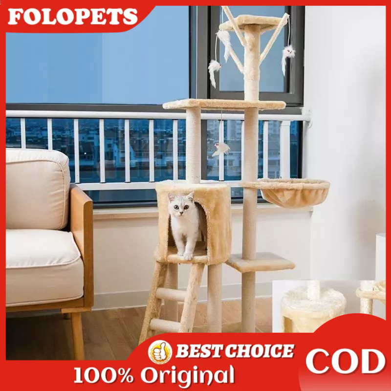 FOLOPETS Cat Climbing Frame Tower Condo Pet Toys Tree Luxury House