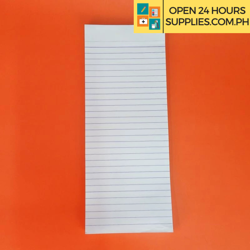 Easywrite 1/2 Page Lengthwise Paper 100 Mm X 250 7.5 30 Lines 60 Gsm 80 ...