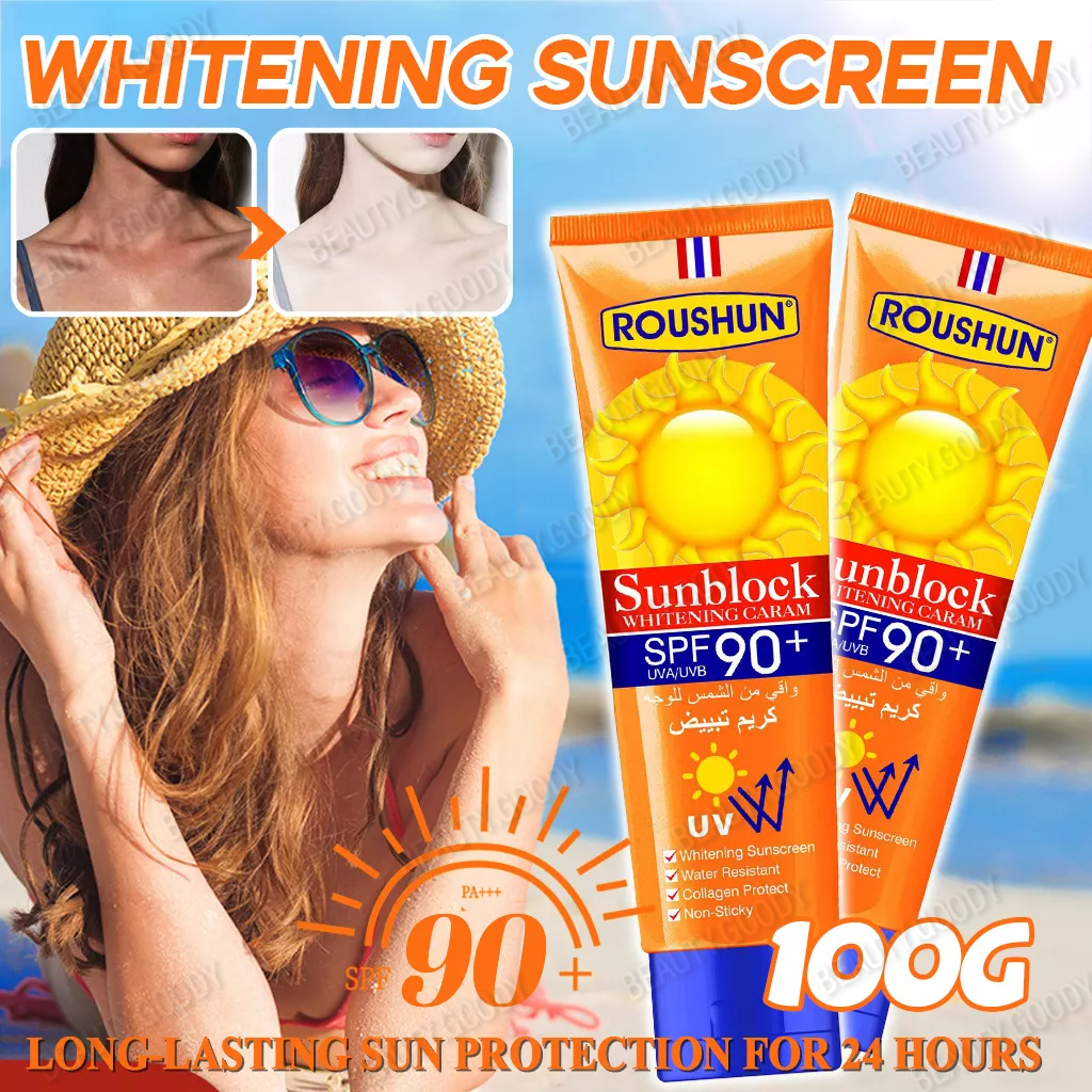 Spf90 Whitening Sunscreen Face And Body Sunblock Cream Uv Protection Waterproof Long Lasting 6192