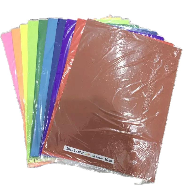 Colored Paper 10 pcs in 1 pack. Sold by 5 packs. | Shopee Philippines