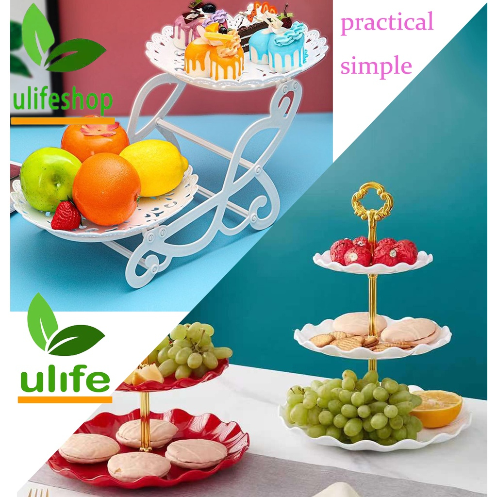 3Tier Cake Dessert Stand Cupcake Pastry Cookie Tray Rack Candy Buffet ...