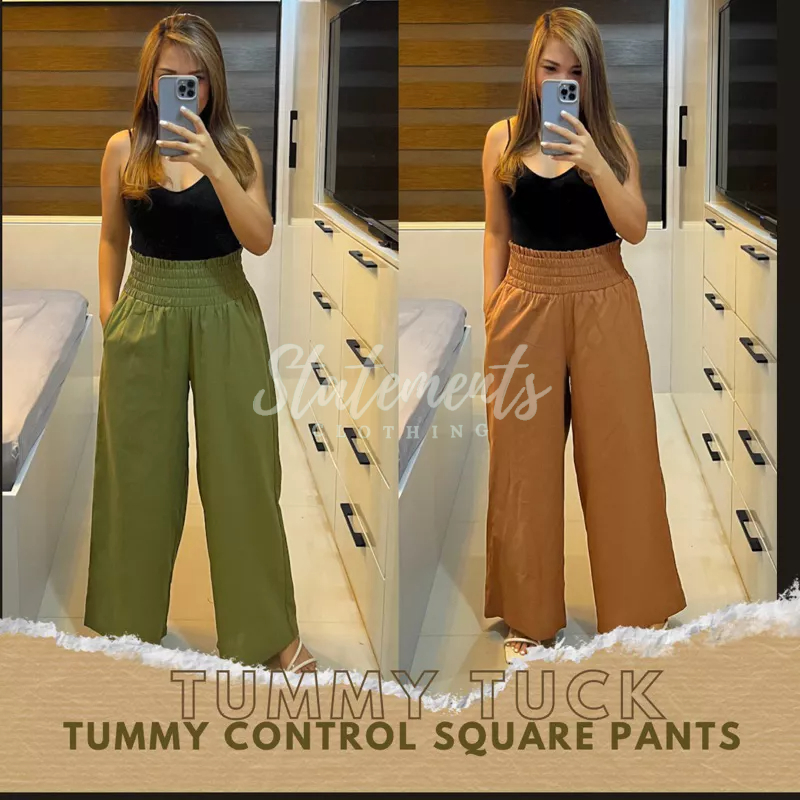 TUMMY CONTROL WIDE PANTS, MALL QUALITY