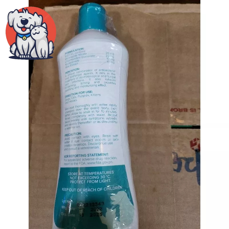 MYODERM ANTI BACTERIAL/ANTI FUNGAL MEDICATED SHAMPOO DOGS/CATS 200ML ...