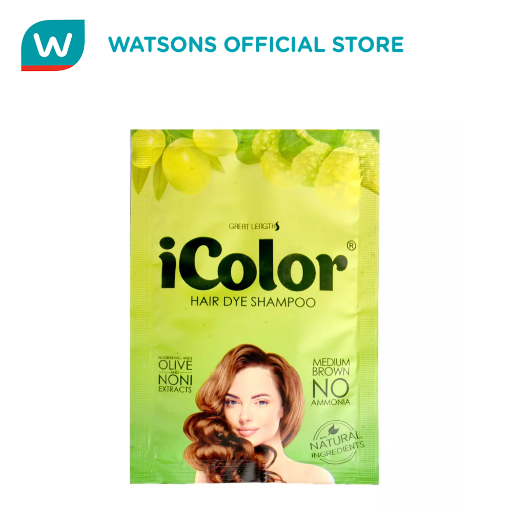ICOLOR Shampoo-in Hair Color 30ml - Medium Brown | Shopee Philippines
