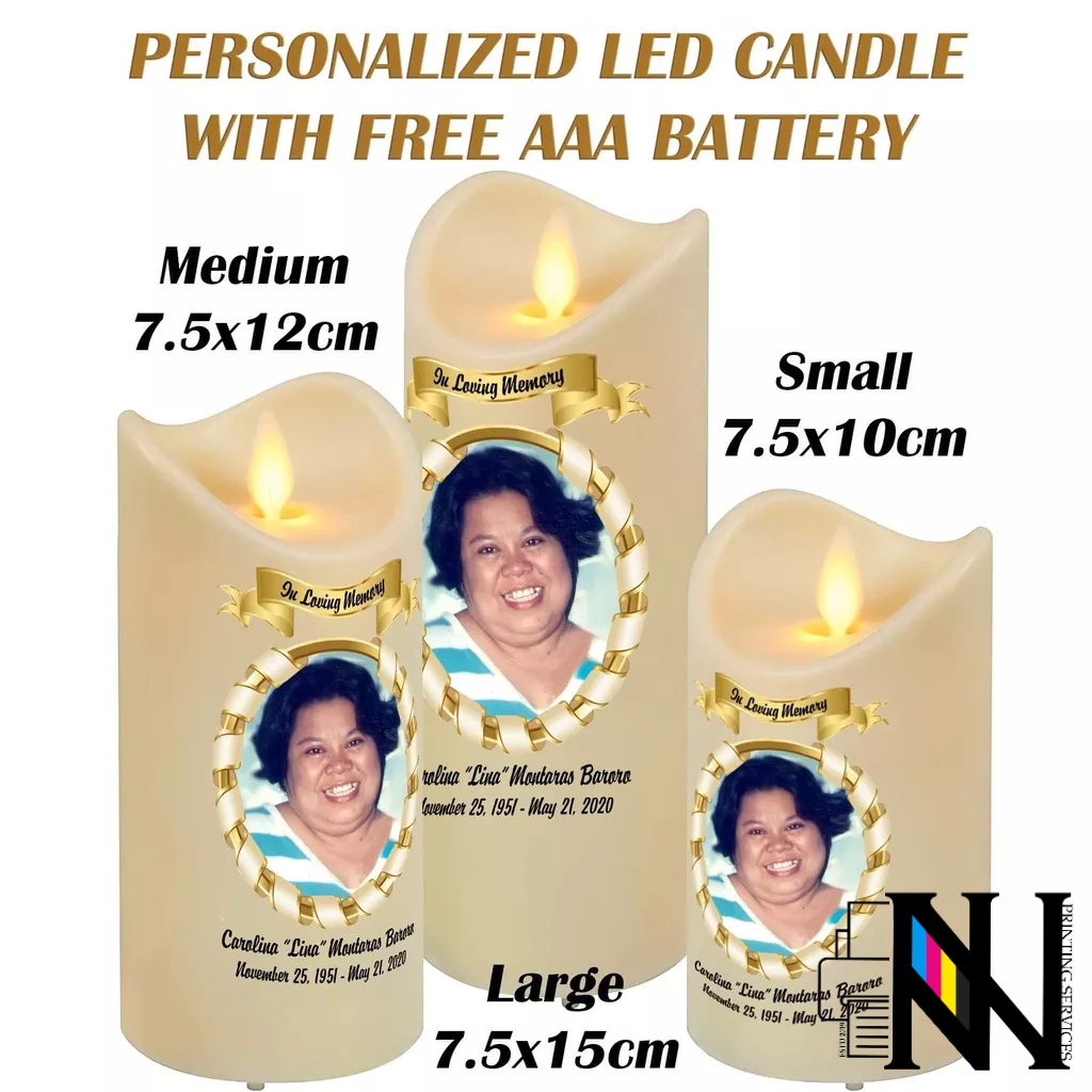 Personalized LED Candle with FREE AAA Battery Shopee Philippines