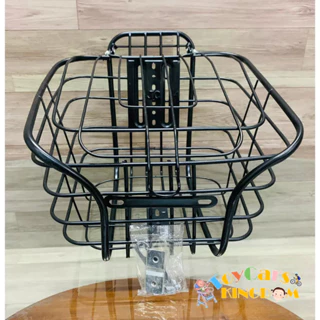 Wicker D-Shaped Bike Basket Portable Hand-Woven Shopping Basket