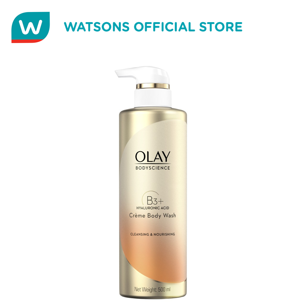 OLAY Cleansing and Nourishing Crème Body Wash B3+ Hyaluronic Acid 500ml