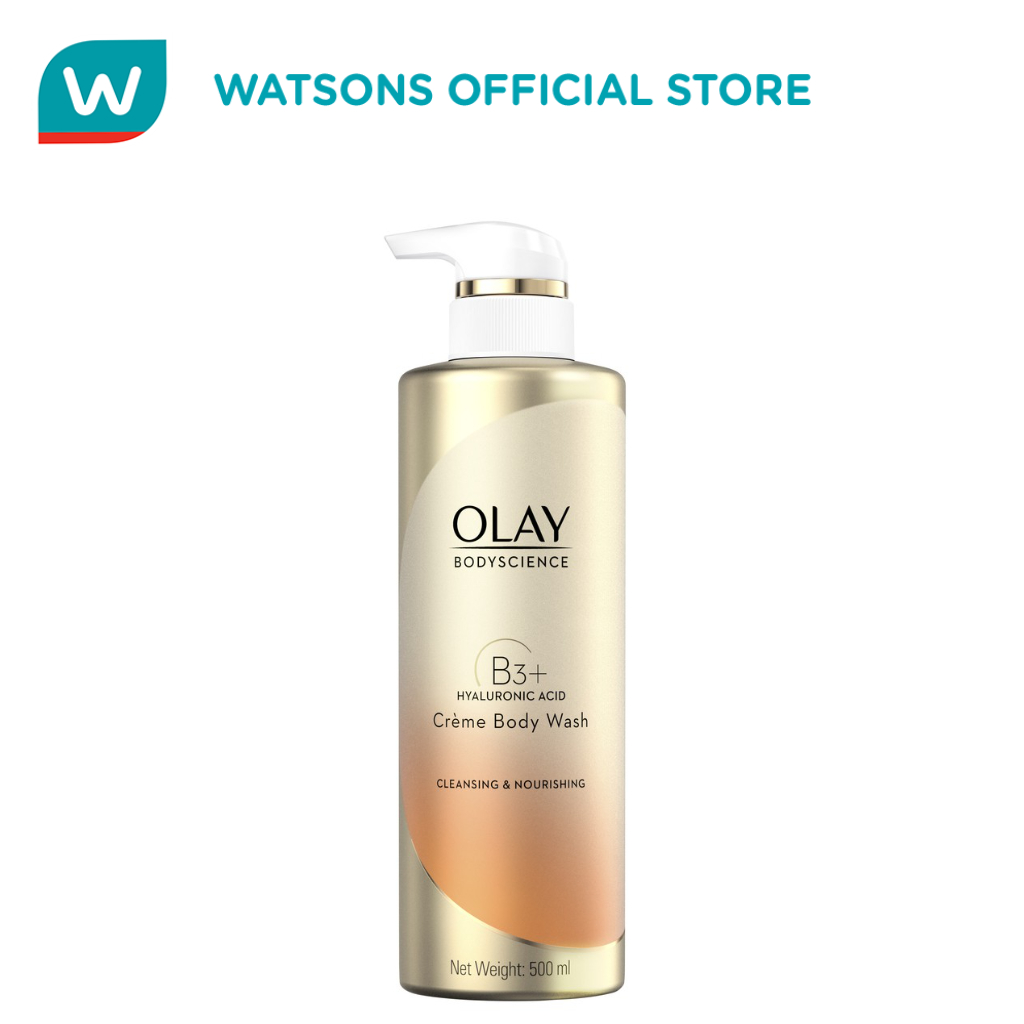 OLAY Cleansing And Nourishing Crème Body Wash B3+ Hyaluronic Acid 500ml ...