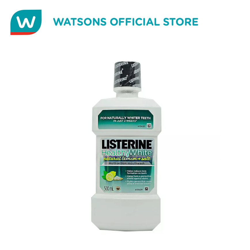 LISTERINE Mouthwash Healthy White 500ml Shopee Philippines