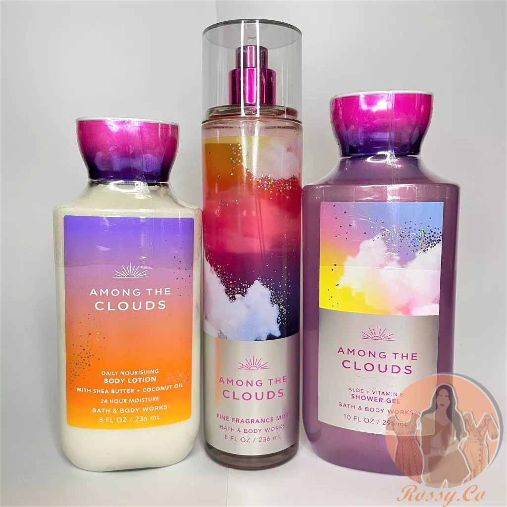 Bath and Body Works BBW Among the Clouds Mist, Lotion and Shower Gel ...