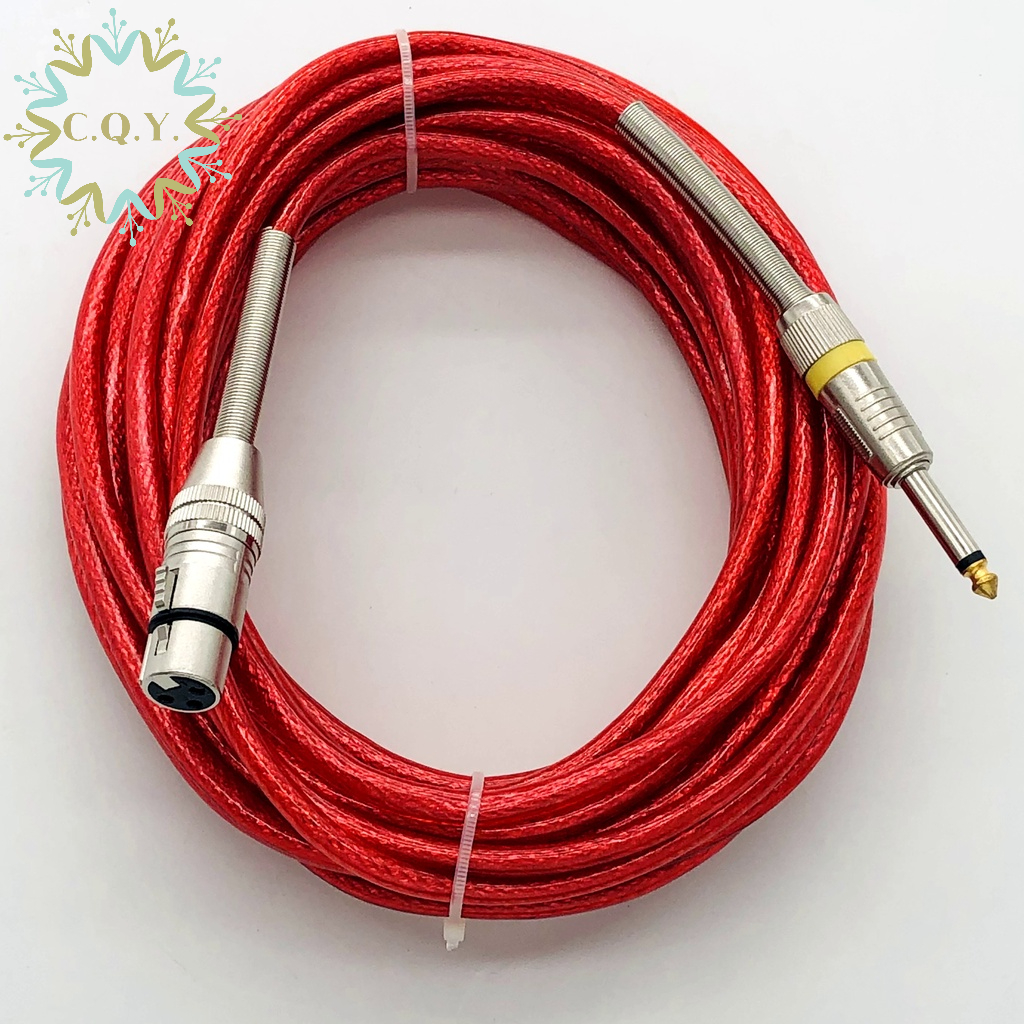 PHELESTAR 5M 10M 15M 20M Colorful Quality Heavy Duty Short and Long Spring Microphone Wire Cable