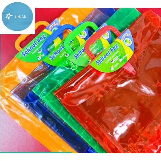 LINLAN NEW COD Plastic Envelope With Zipper Long Envelope With Handle ...