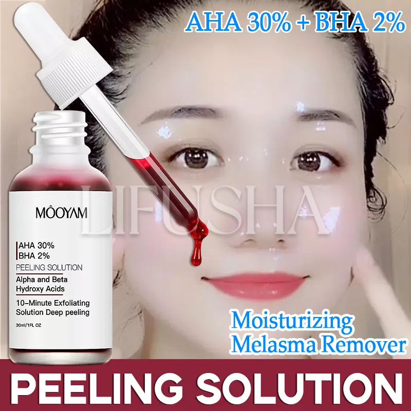 AHA 30% + BHA 2% Peeling Solution Serum Whitening Moisturizing Melasma ...