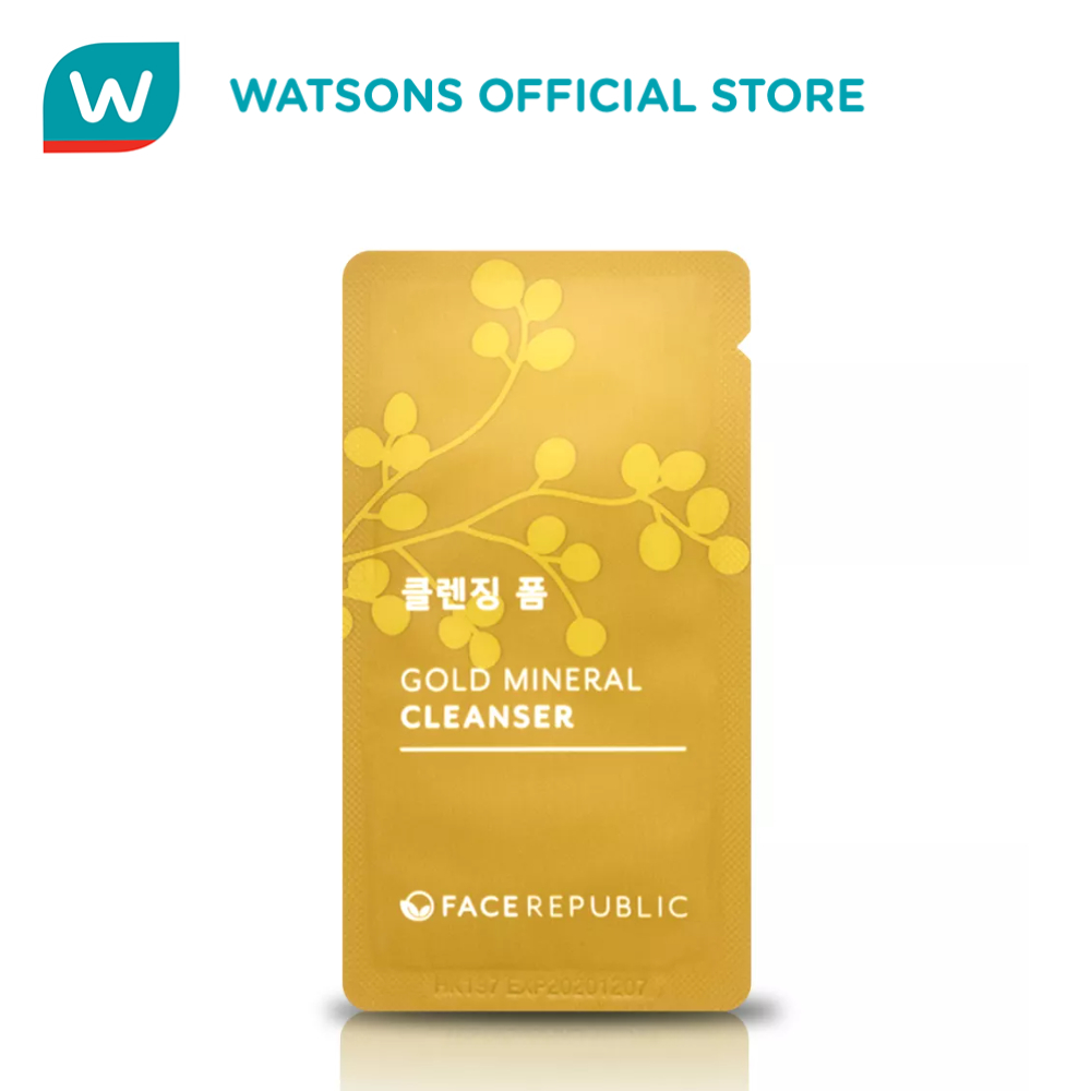 FACE REPUBLIC Gold Mineral Cleanser Sachet Shopee Philippines