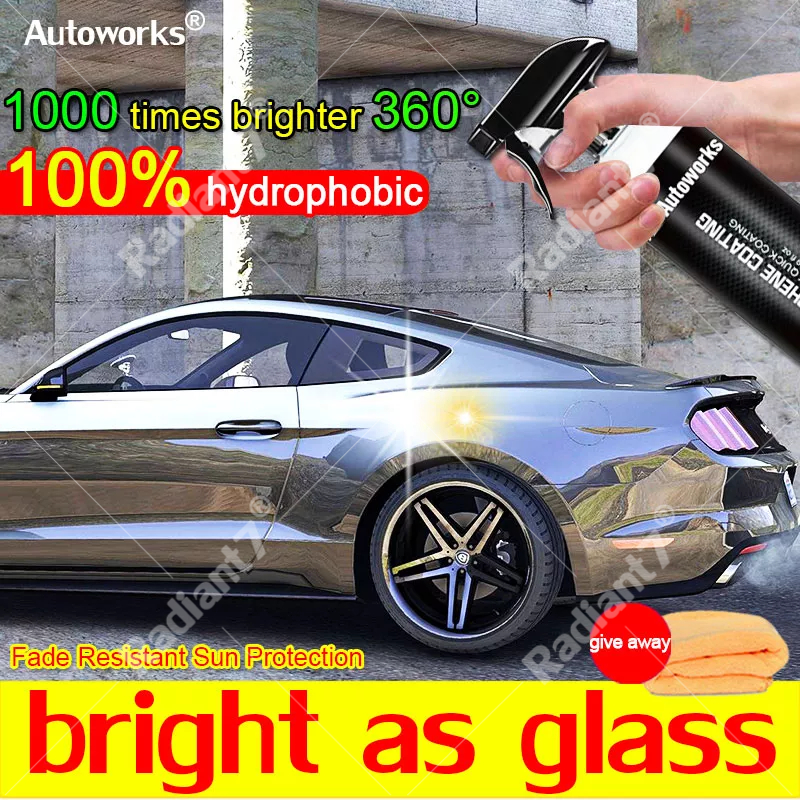 new upgrade Graphene coating Nano Ceramic Car Wax Spray Polishing ...