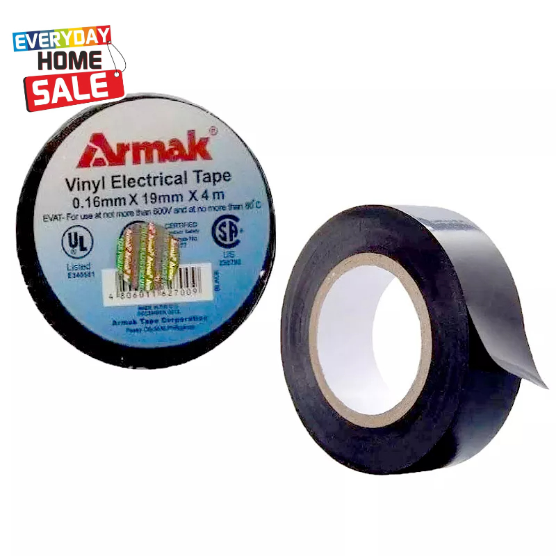 Armak Vinyl Electrical Tape Black SOLD BY 10's 0.16mm X 19mm (4m, 8m ...