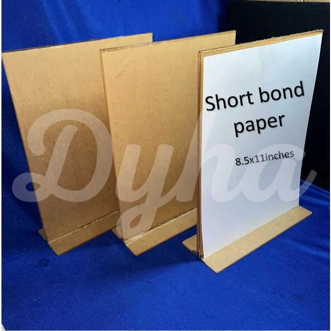 Clear Acrylic Stand Short [8.5x11inches] Portrait [T-Style] Sign Photo ...