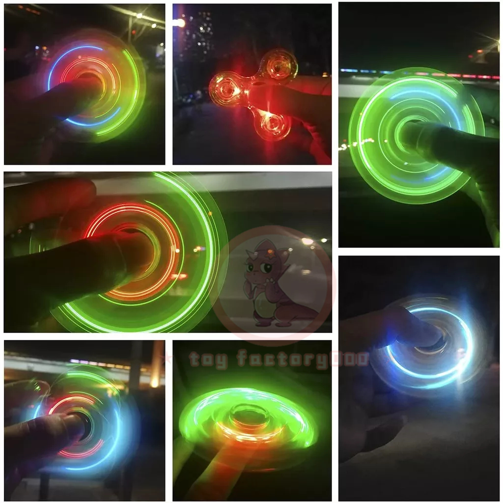 COD LED Light Fidget Spinner Light Fidget Finger Toy Hand Spinner ...