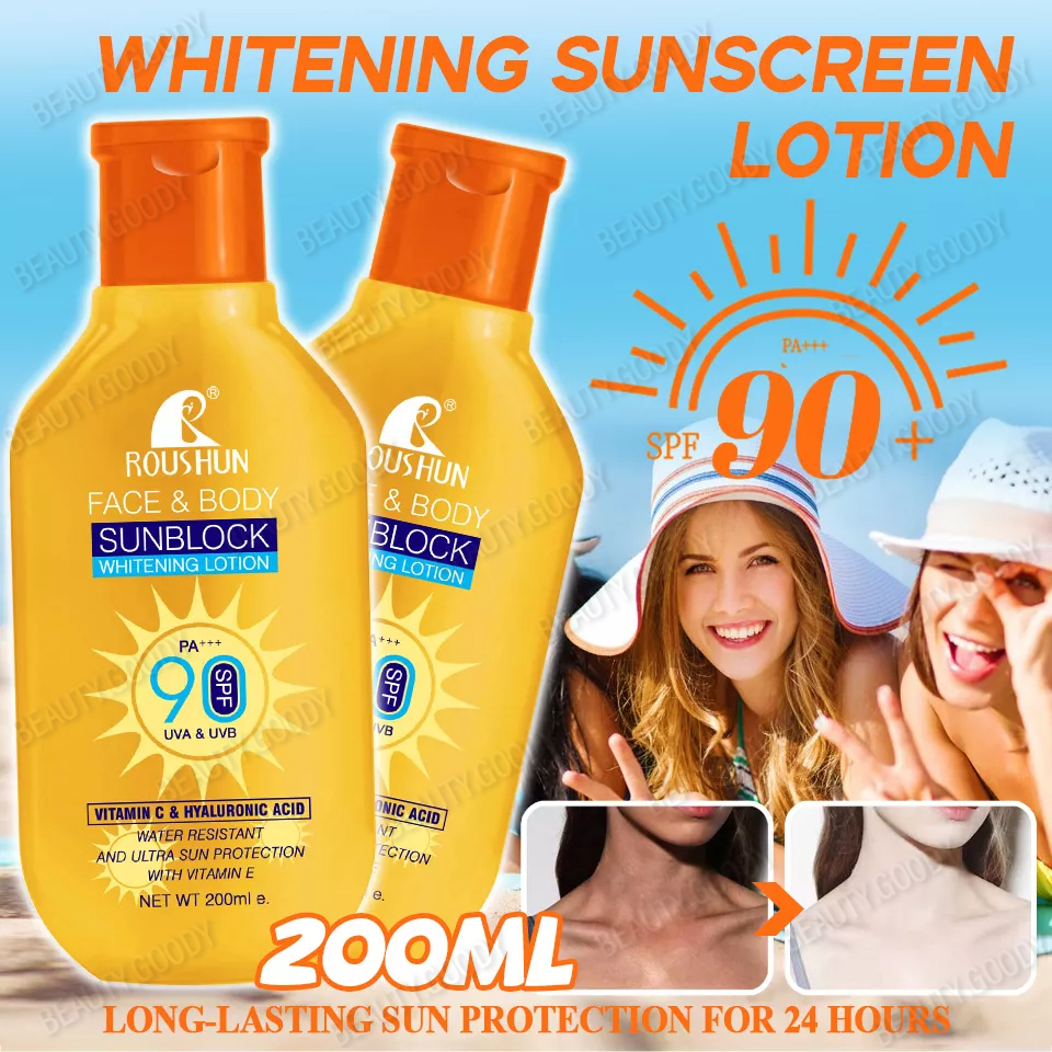 SPF90 Whitening Sunscreen Lotion Body Lotion with Vitamin E Anti Aging