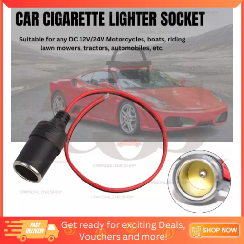 COS (4767) 12V24V DC Car Charger Power Cigarette Lighter Female Socket