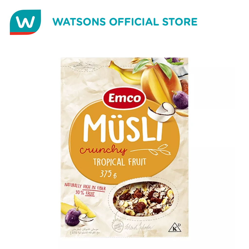 EMCO MUSLI Crunchy Cereals Tropical Fruit Pieces 375g Shopee Philippines