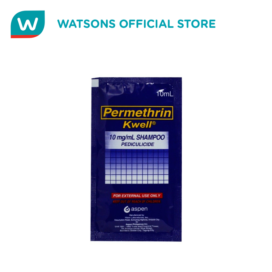 KWELL Permethrin 10mg/mL Shampoo 10mL/Sachet Shopee Philippines