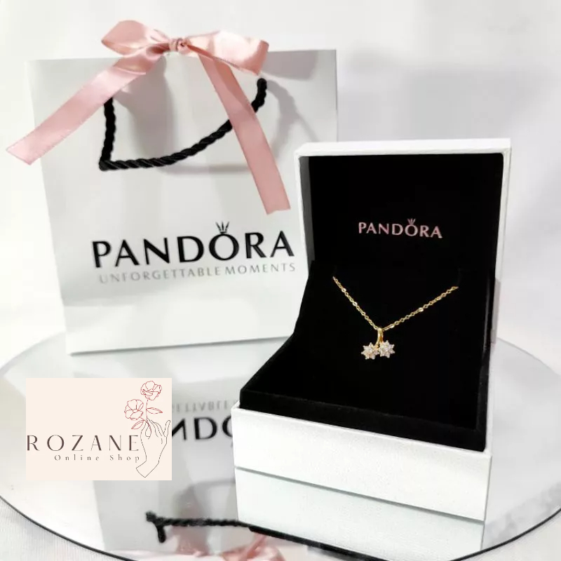 Pandora's Flower Charm Necklace | Shopee Philippines