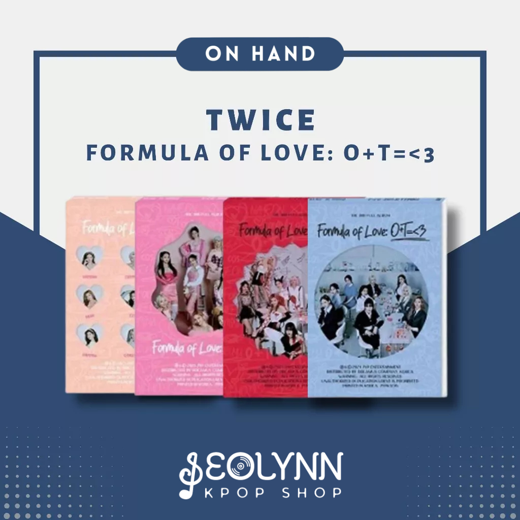 Kpop Album Twice Formula Of Love:o+t=3 Ver Result File | Cuotas sin interés