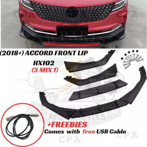 Cpa Honda Accord Pcs Car Front Lip Chin Bumper Body Kits