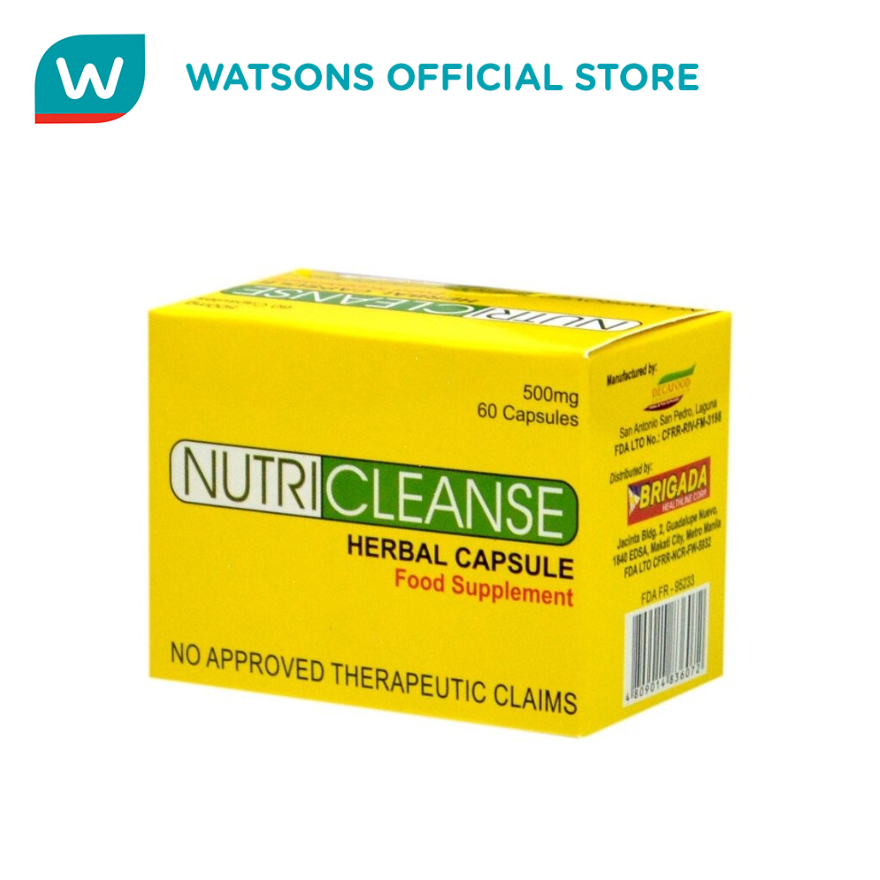 NUTRICLEANSE Herbal Dietary Supplement Capsule 500mg (Sold Per Capsule
