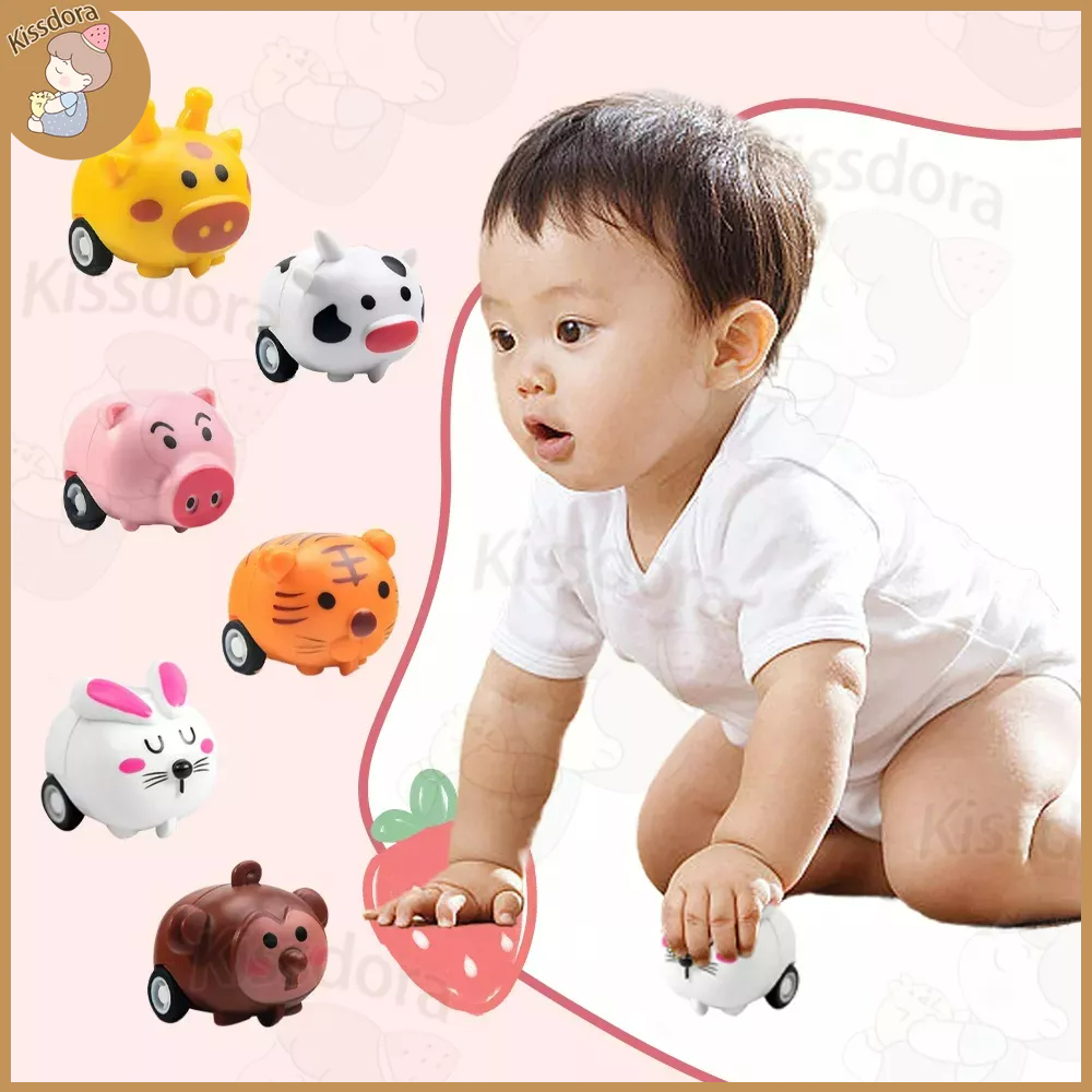 Kissdora kids mini car animals toys pull back car toys Shopee Philippines