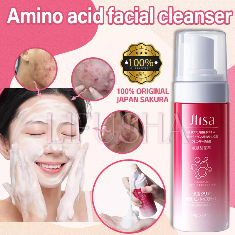 LIFUSHA Original Brightening Foam Cleanser Amino acid foaming facial ...