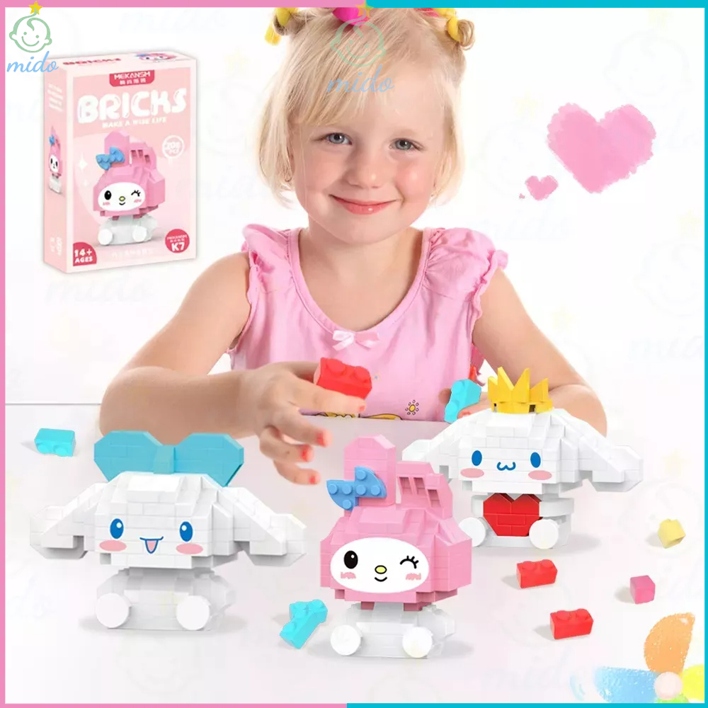 MD Diamond Small Particle Building Blocks Toys for kids Small Sanrio