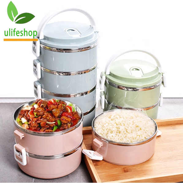 Ulife Portable Stainless Steel Insulated Bento Lunch Box Leak Proof ...