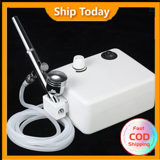 Cake Decorating Airbrush Kit Gravity Feed Air Compressor - 4 Color Set