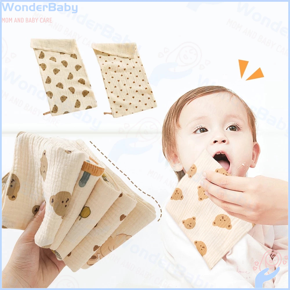 Wonderbaby Long Burp Cloths for Baby Towel Bath Cotton Washcloth Baby