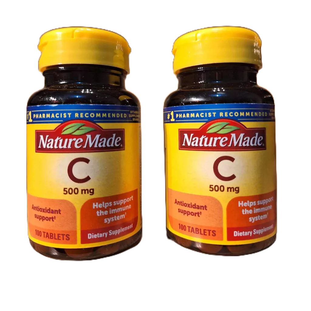 From USA Nature Made Vitamin C 500 mg Caplets, 100 Count, for Immune