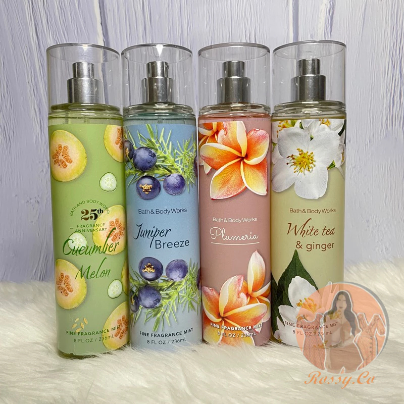 Bath & Body Works BBW- Cucumber Melon, Juniper Breeze, Plumeria & White ...