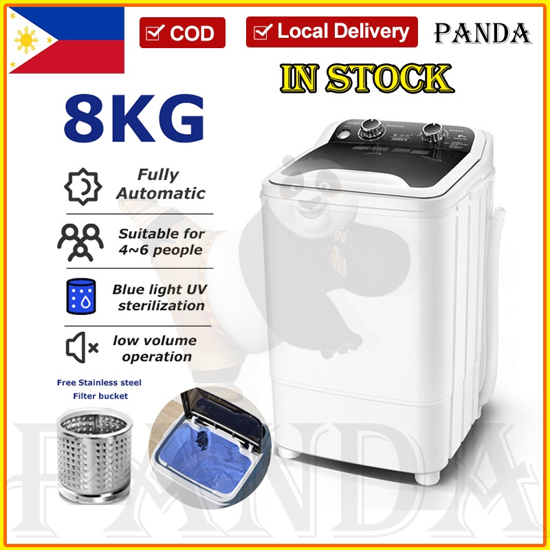 SemiAutomatic Small Washing Machine 8KG Large Capacity Single Barrel