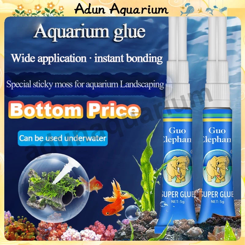 Aquarium Glue 5g for Aquascape Plants Stones Woods Fish Tank