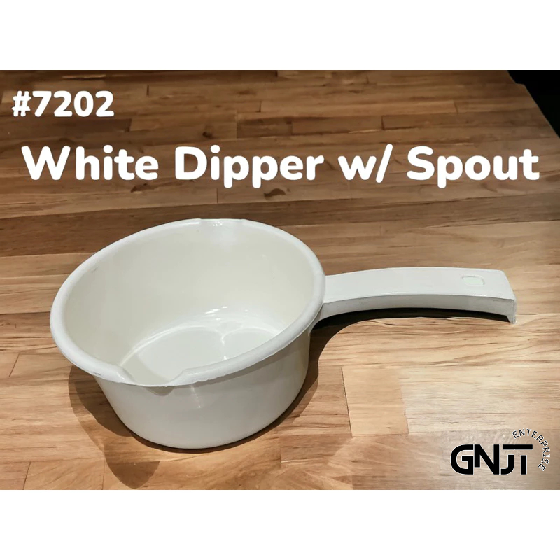 White Dipper with Spout White Tabo Makapal | Shopee Philippines