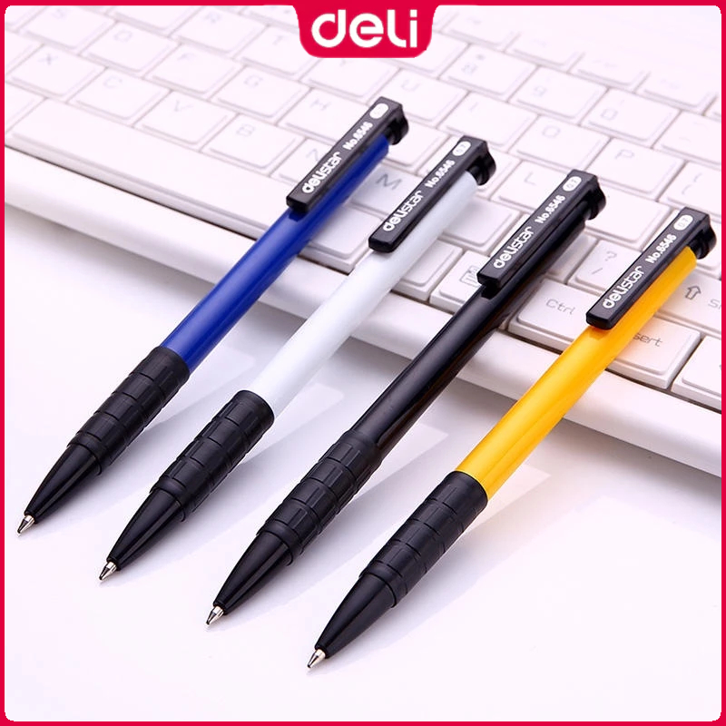 Deli Ballpoint Pen 0.7mm Smooth Writing Ballpen Black/Blue/Red Color ...